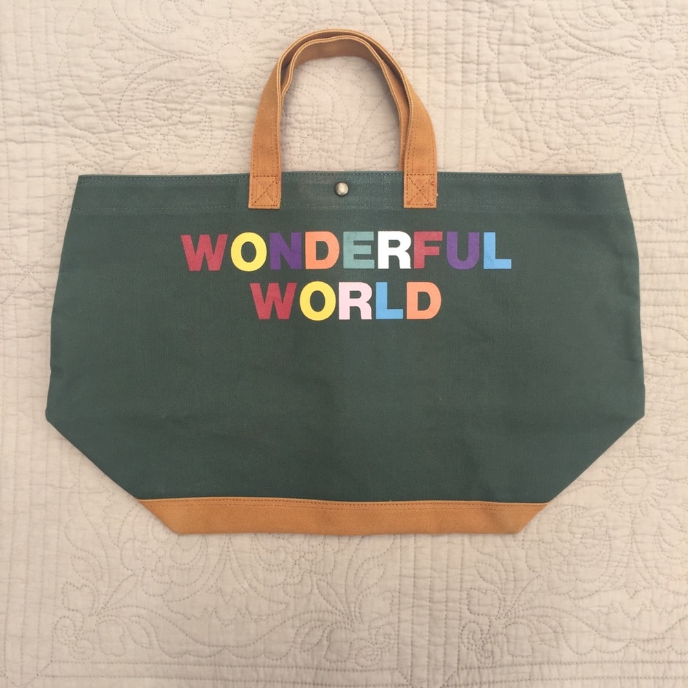 Wonderful World Canvas Tote